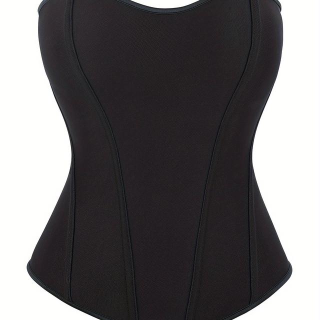 TEMU Corset Femme Respirant Bretelles - Sous-vêtement Uni pour Costumes et Tenue Décontractée, Lacets Serrés pour et Mise en
