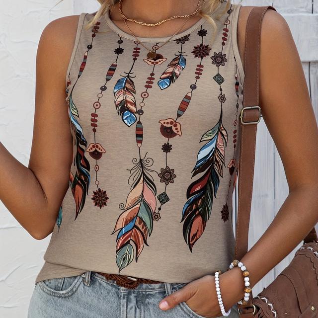 TEMU Women's Printed Casual Vest