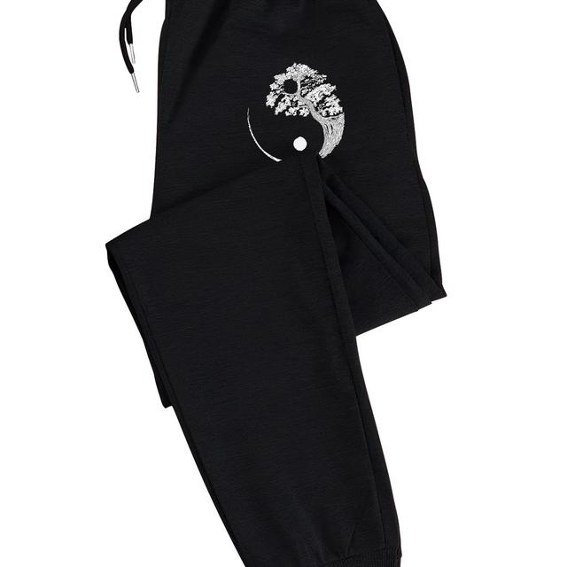 TEMU Men's Tai Chi Joggers - Stretch Waist Drawstring, Fit Sweatpants With Pockets, Jogger Pants