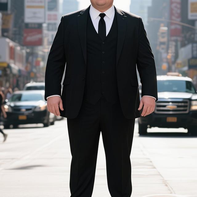 TEMU 3pcs 's Heavy-duty Suit Set - Full Business Suit With Notch Jacket, Vest & Dress Pants - Tailored Large Size Formal Wedding, Interview & Corporate Attire - Tailwear (no Stretch Fabric), Plus Size