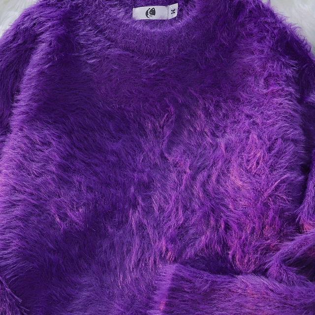 TEMU 남성용 100% 폴리에스터 니트 스웨터 - 따뜻한 루즈핏 캐주얼 풀오버, 플러시 텍스처와 리브드 커프스 & 라운드 넥, 가을 겨울용, 출퇴근 및 야외 활동에 적합, 다양한 색상, 이상적인 선물