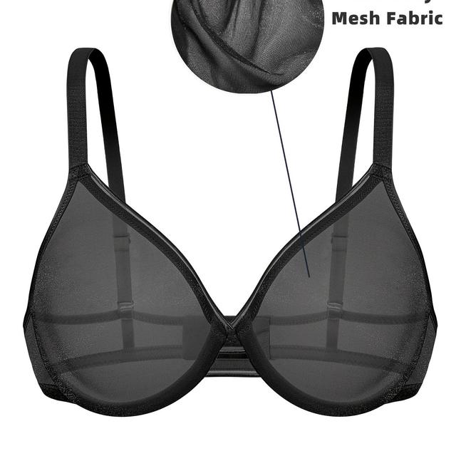 TEMU Women's Elegant Non Padded Underwire Bra