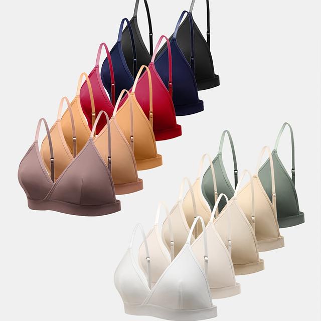 TEMU 11 pièces Soutien-gorge Respirant à Bretelles Fines Couture