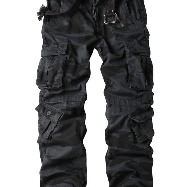 TEMU メンズージュカーゴパンツ - でカラフルなユーティリティパンツ、多ポケットデザイン、ゆったりフィットのアウトドアワークパンツ、、釣り、ストリートウェアに最適、春と秋に最適