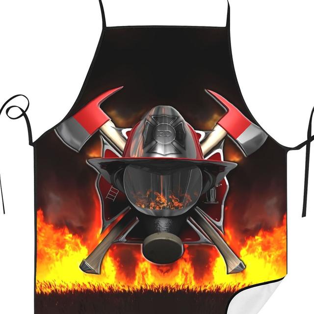 TEMU Menő Tűzoltó Kreatív Design Konyhai Kötény