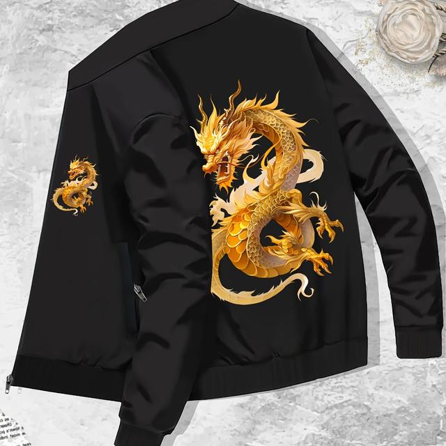 TEMU Veste Coupe-vent Sportive Pour Hommes Avec Col Mandarin Et Poches, Style Décontracté Simple, Vêtements Légers Pour Et L'hiver, Idéaux Cadeaux Pour Les Activités de Et L'entraînement