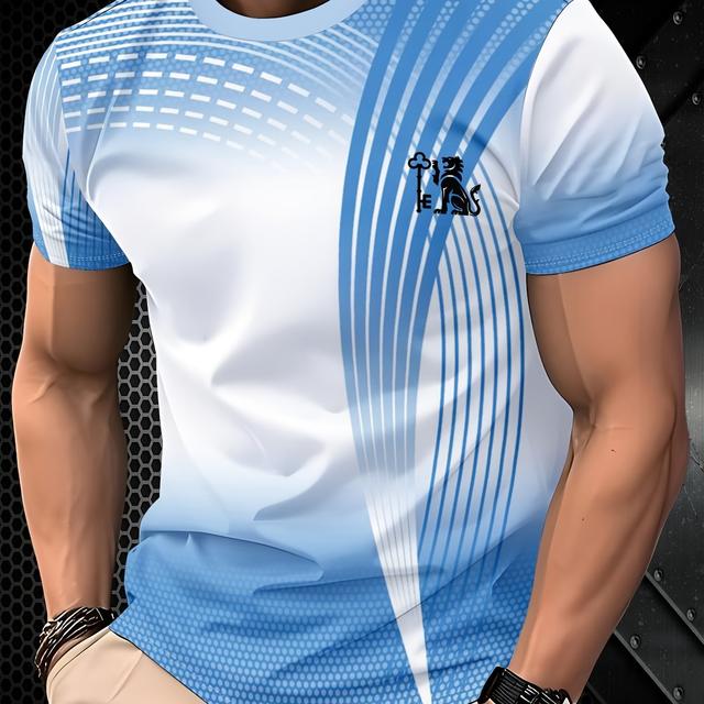 TEMU Pánské tričko vysoké kvality | Chladivé, lehké, prodyšné, odvádějící vlhkost, rychleschnoucí, ideální pro každodenní nošení a sport