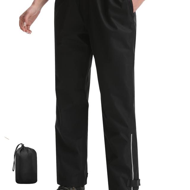 TEMU Women's Rain Pants, Lightweight Trousers, Windproof Hiking Pants, Suitable For Outdoor Activities, Fishing, And Wearing On