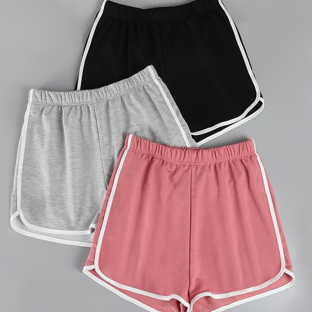 TEMU 3 Piezas de Shorts Deportivos para Mujer, Cómodos y Sueltos para Correr y Ejercicio