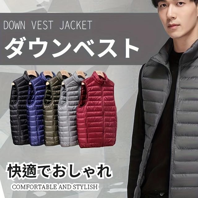 TEMU 男女兼用 風ベストジャケット ベスト ベスト アンチベスト ベスト 無地ベスト 男女兼用ベスト