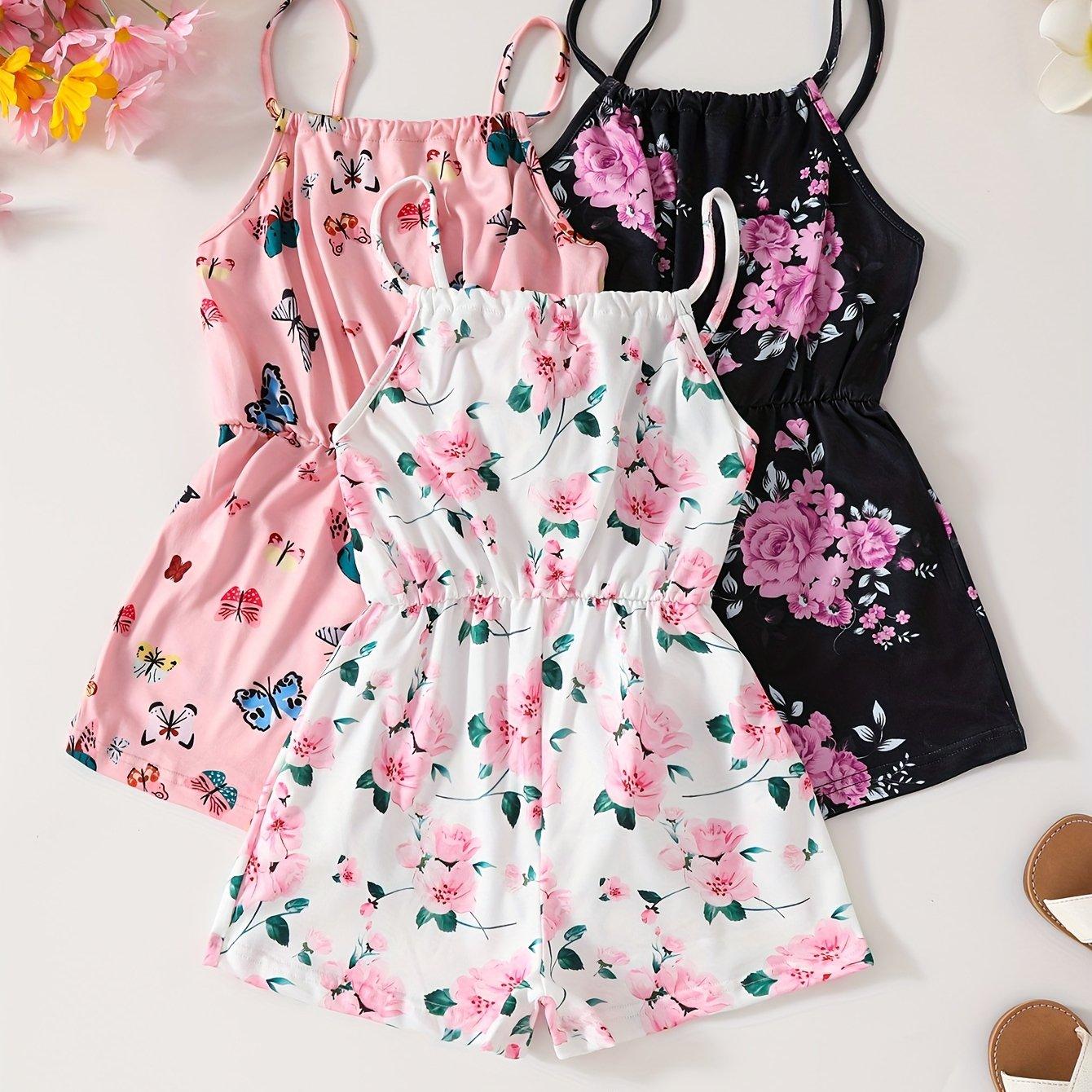 TEMU Set Of ' Casual Spring And Summer New Style Sleeveless Jumpsuits, Versatile Overalls, Cute Casual Pants, For Outdoor