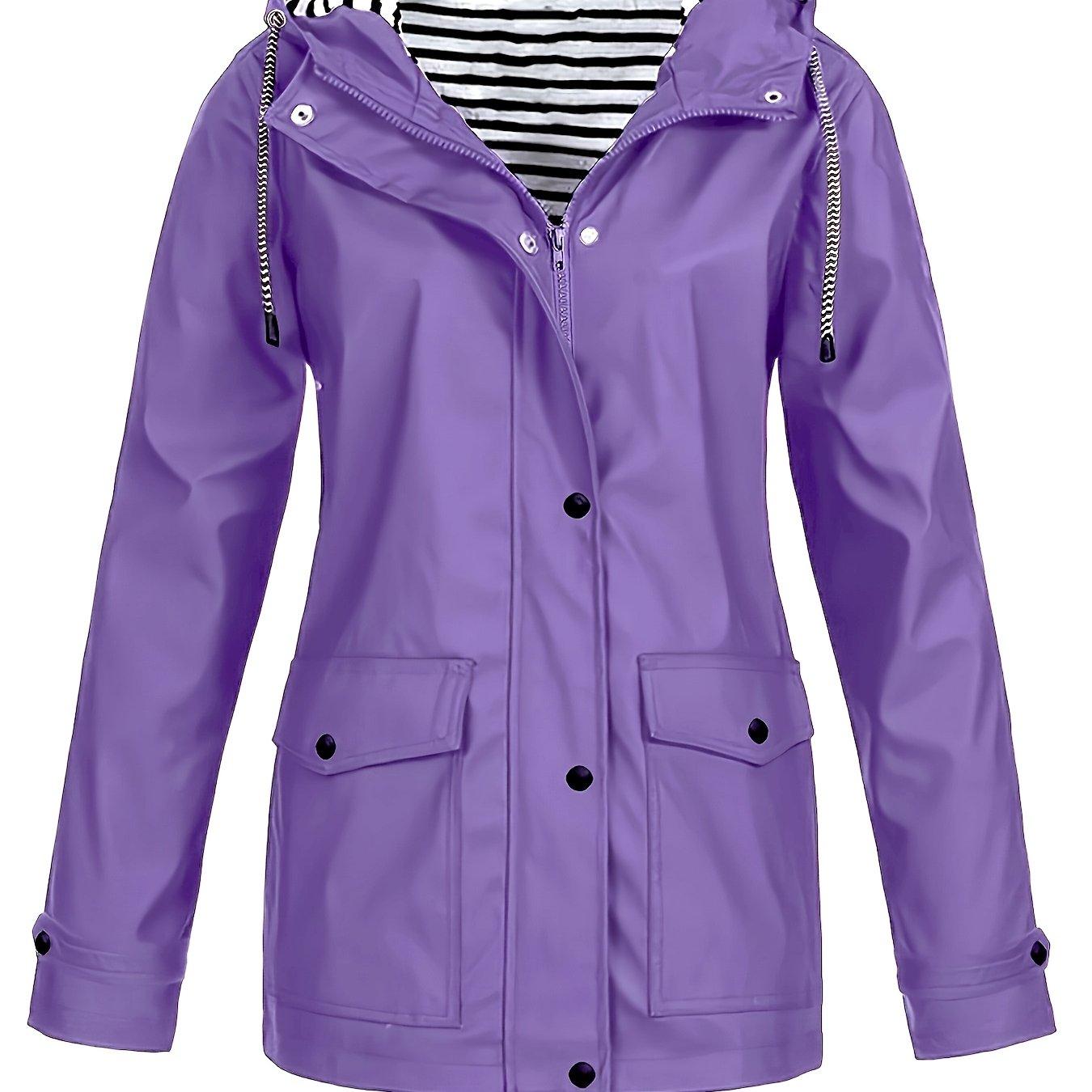 TEMU Women's Hooded Autumn/winter Trench Coat