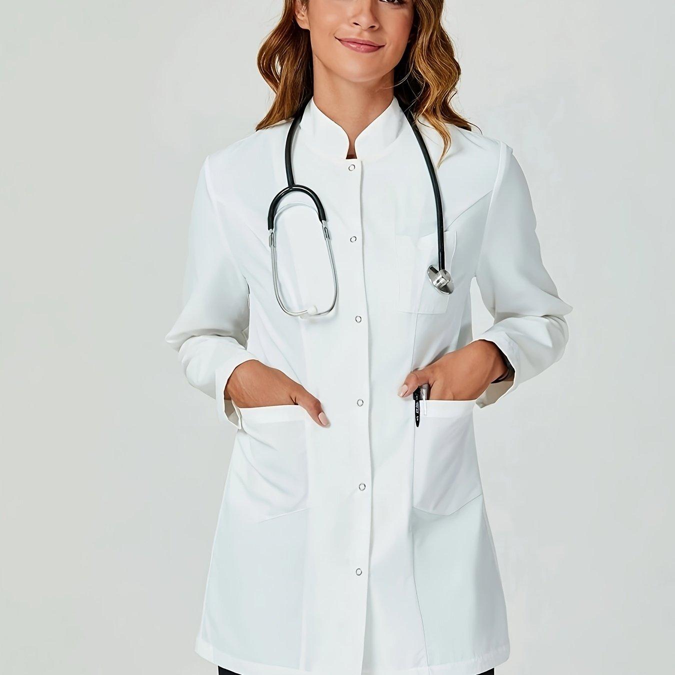 TEMU Spring And Autumn Pet Dental Nurse Coat Laboratory Coat