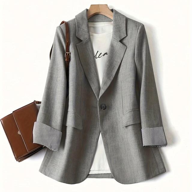 TEMU Plus Size - Plus-size Suit Jacket