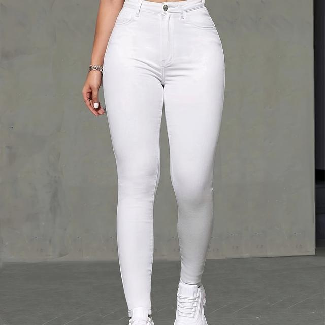 TEMU Pantalones Skinny Ajustados y Elásticos en