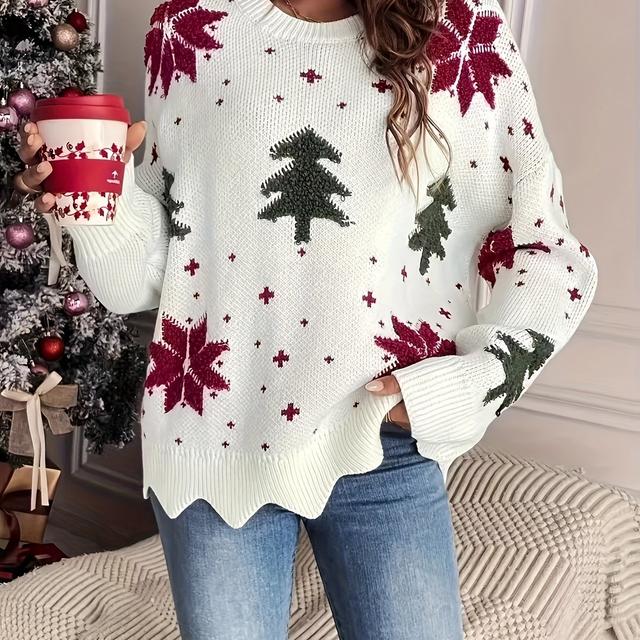 TEMU Large Size Christmas Atmosphere Sweater