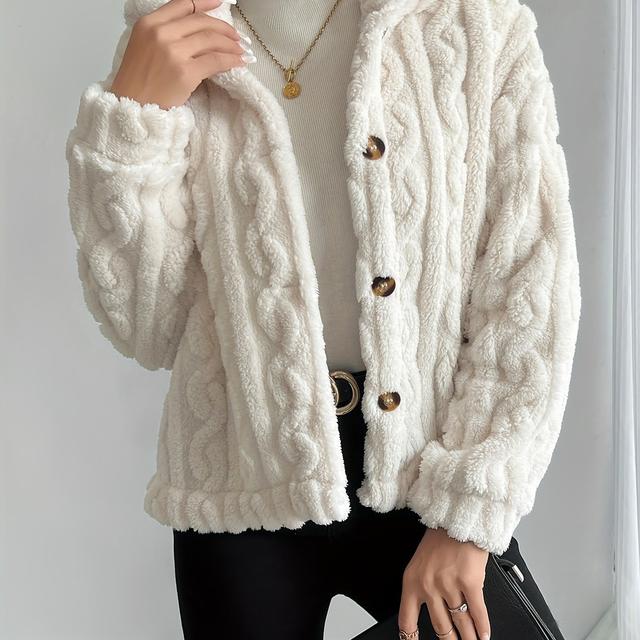 TEMU Elegant Lapel Collar Blazer Jacket - Winter Coat With Lapel Pin, , Machine Washable Solid Color (black/navy/ Blue) For, Weddings & Formal Events - Non-stretch Outerwear