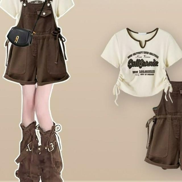 TEMU 2025年、夏の女性用の小柄で美しいレディースパンツセットは、新しい爆発的なファッショントレンドです。