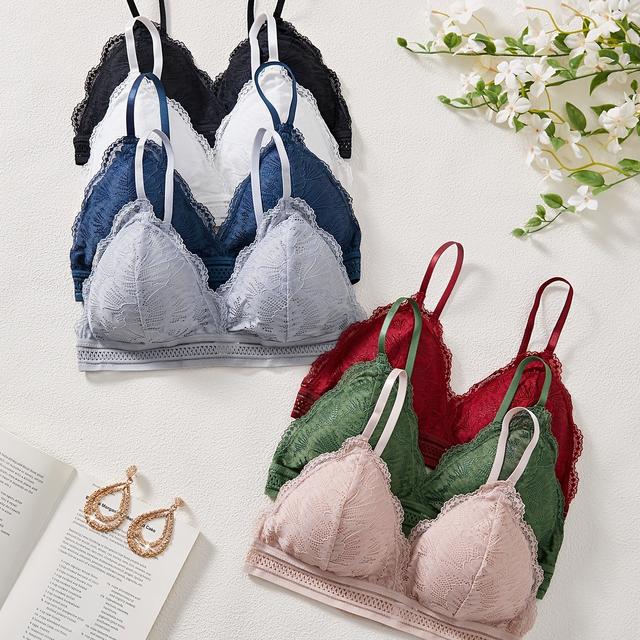 TEMU Lingerie Sexy de com Combinação de Cores