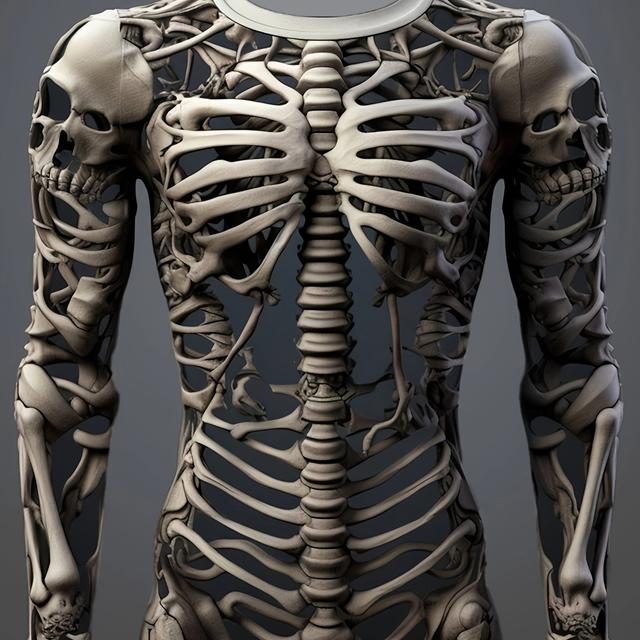 TEMU Sleek Silhouette, Men's Stylish Long Sleeve T-shirt - Casual Polyester Crew Neck With Geometric Print, Machine Washable - Fall/winter