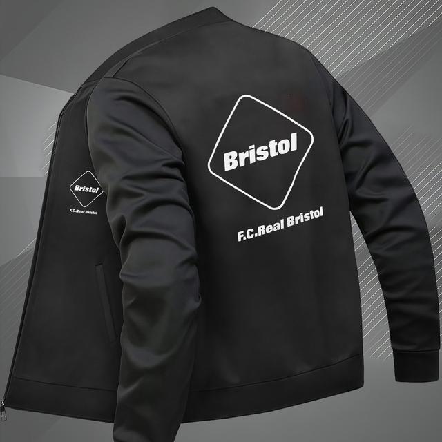 TEMU フェアレス ソロプリント メンズジップアップエアフォースジャケット - カジュンドカラー、ポリエステルファイバーで春秋に最適なスポーティ多機能ラビッド袖口＆裾 |レジャーコート|立ち上がりトレンドウィンドブレーカー洗濯機対応