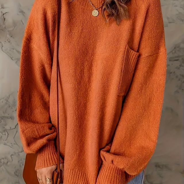 TEMU Soft And Elegant Oversized European-style Women's High-end Pullover Sweater