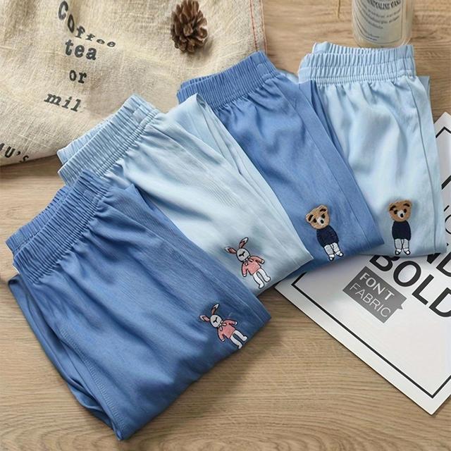 TEMU Pantalones antimosquitos para niños, pieza única, estilo para niños y niñas, pantalones largos casuales de tela de fibra , para exteriores