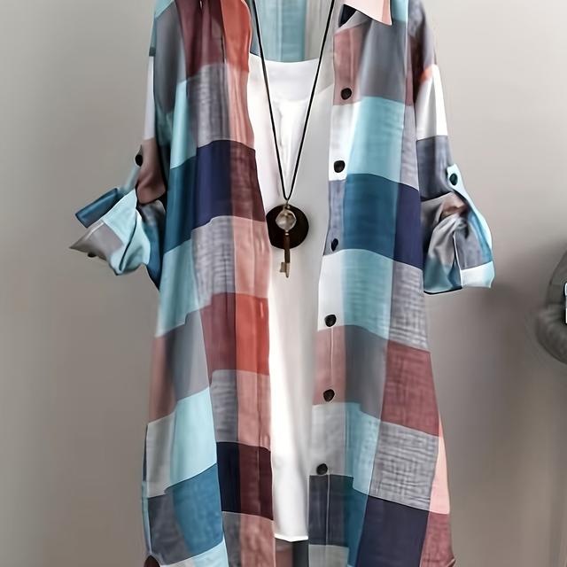 TEMU Women's Shirt Chic Women Blouse Elegant And Women's Blouses New In External Clothes Korean Style