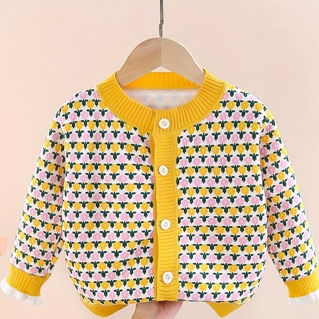 TEMU Cardigan élégant et polyvalent pour filles