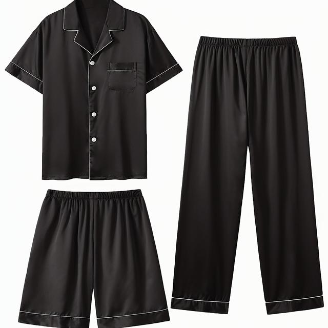 TEMU Conjunto de Pijama Casual de Moda para Hombres de