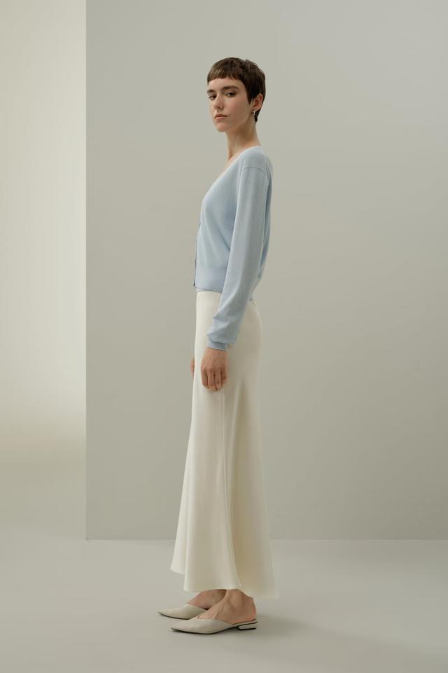 LILYSILK Cardigan Soie & Coton Bleu Céleste S - Ensemble 2 Pièces Doux & Respirant