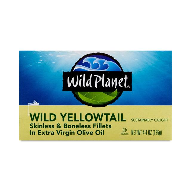 2-Pack Wild Planet Wild Yellowtail Fillets in Extra Virgin Olive Oil 4.375 oz tin