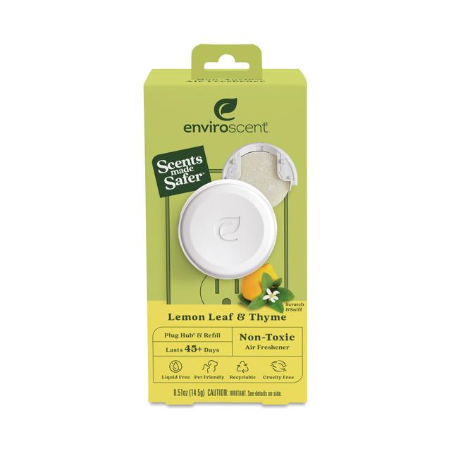 Enviroscent Plug-In Air Freshener Starter Kit, Lemon Leaf & Thyme 1 unit