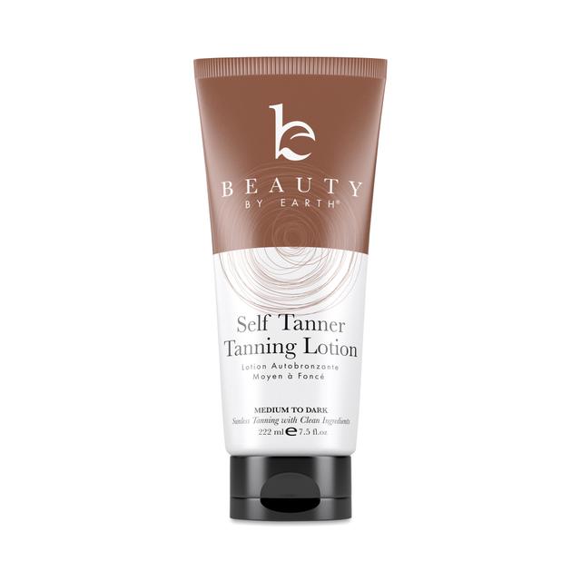 Beauty by Earth Self Tanner Body Lotion, Medium to Dark 7.5 fl oz tube