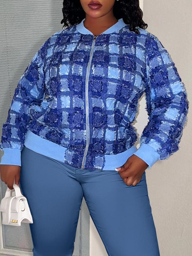 LW BASICS Plus Size Color Contrast Coat&Jacket 3X