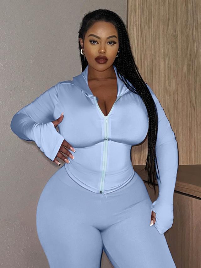 LW BASICS Plus Size Solid Color T-shirt 1X