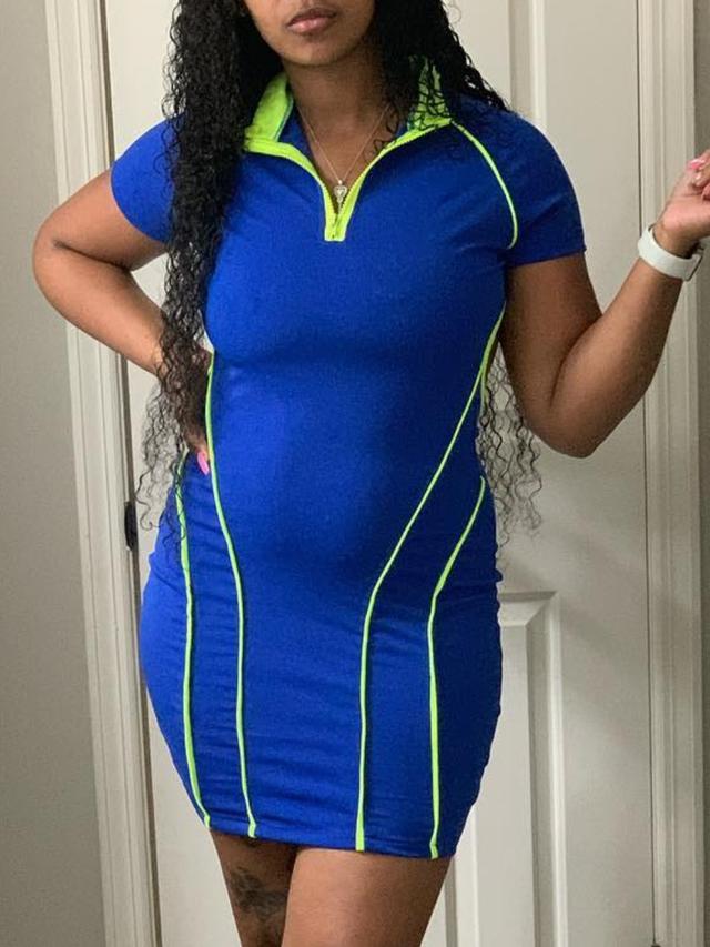 LW Wrap Solid Color Mini Dress