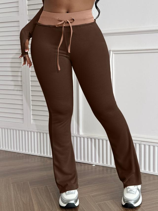 LW Patchwork Color Contrast Pants