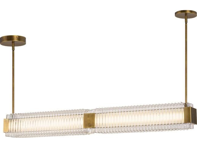 Alai Vintage Brass Linear Island Pendant