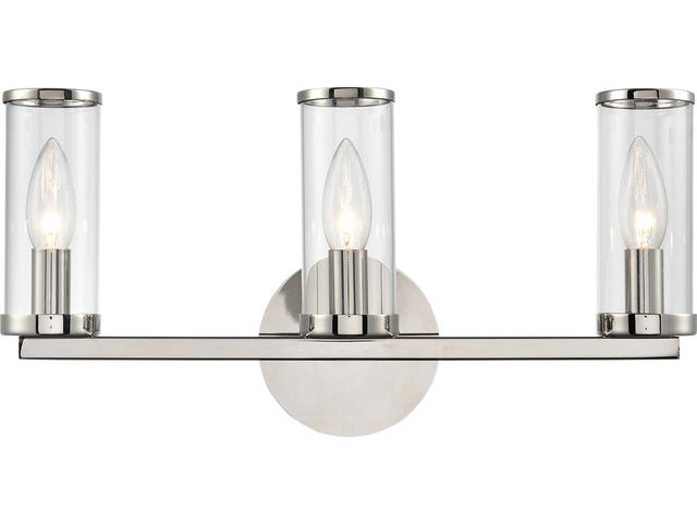 Revolve 3-Light Polished Nickel Wall Sconce