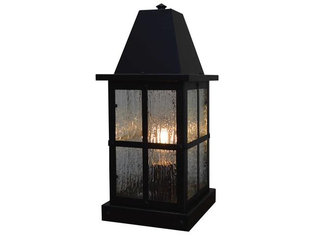 Arroyo Craftsman Hartford Outdoor Post Light in Black