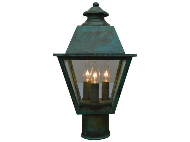 Arroyo Craftsman Inverness Outdoor Post Light in Green