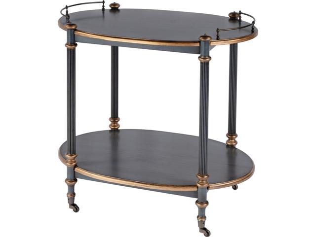 Kathleen Wood Royal Pastel Blue Bar Cart