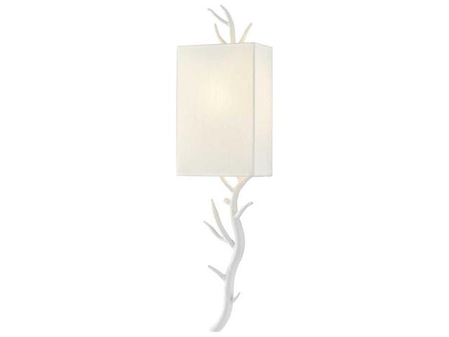 Baneberry 1-Light Gesso White Wall Sconce