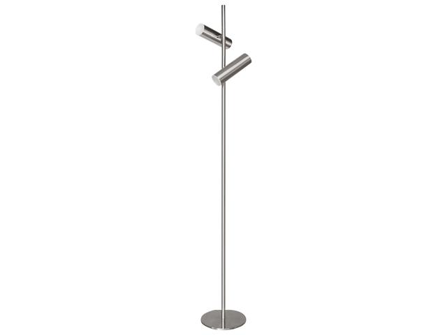 Constance Satin Chrome Frosted Acrylic Floor Lamp