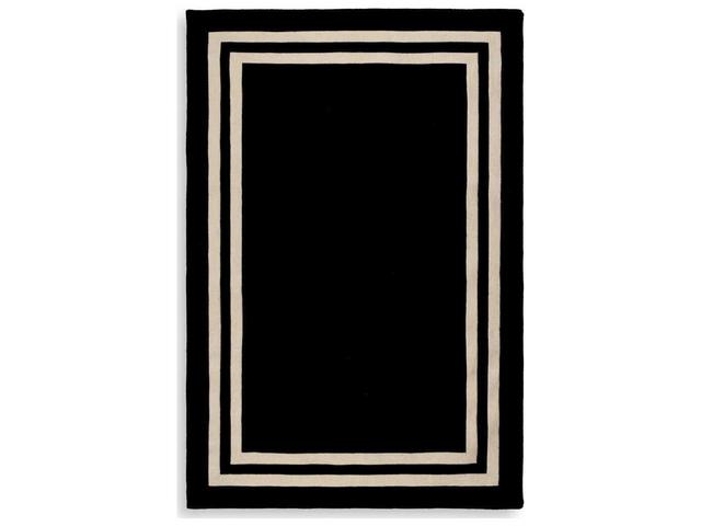 Celeste Black Off-White Rug in