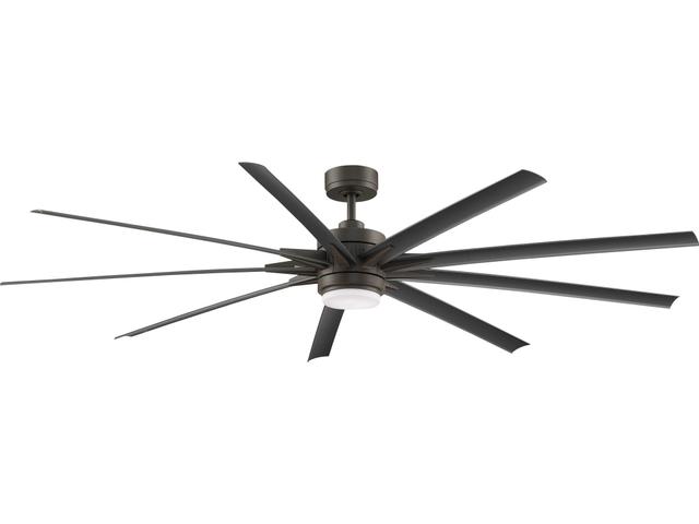 Fanimation Odyn 1 - Light 84" LED Outdoor Ceiling Fan in Matte Greige