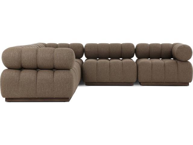 Solano Ellor Brown Fabric Cushion Sofa