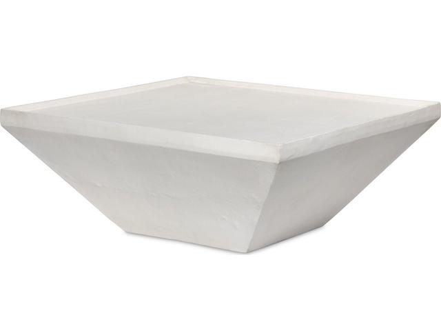 Four Hands Outdoor Marlow Drake Matte White Aluminum 42" Square Coffee Table