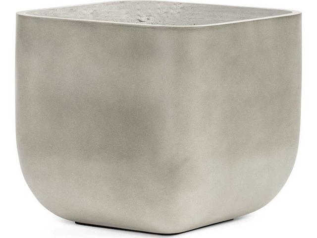Thayer Ivan Square Planter-Grey Concrete